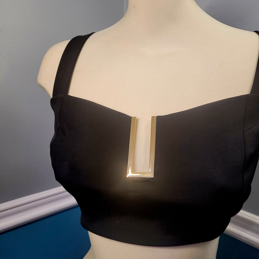 Marciano Fashion Top with Gold Accent - Size Medium